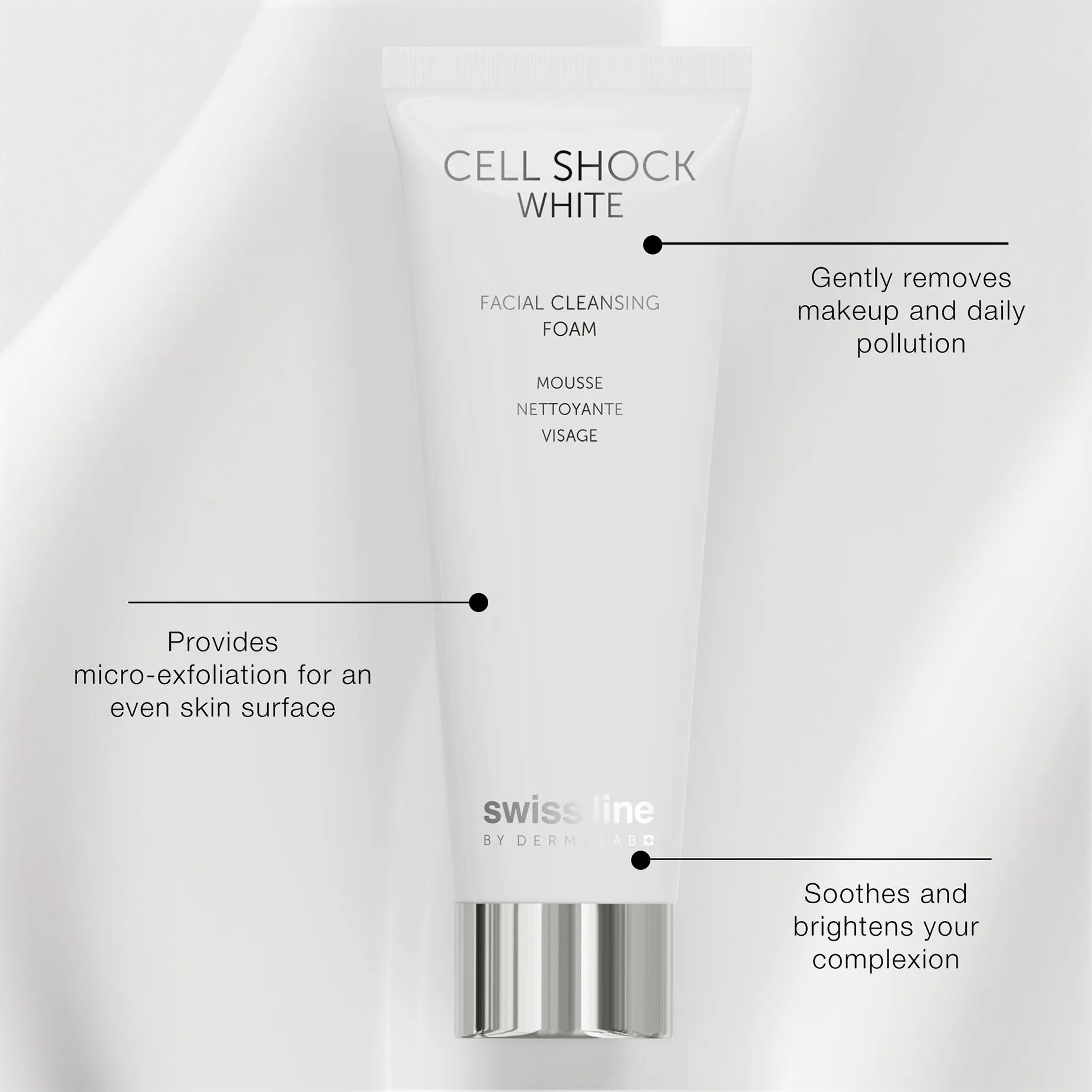 Mousse nettoyante visage