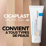 La Roche Posay I Cicaplast Baume B5+ SPF50 - Baume Ultra-Réparateur Apaisant Anti-Marques - 40ml